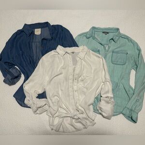 Country Style Button Downs-Bundle of 3